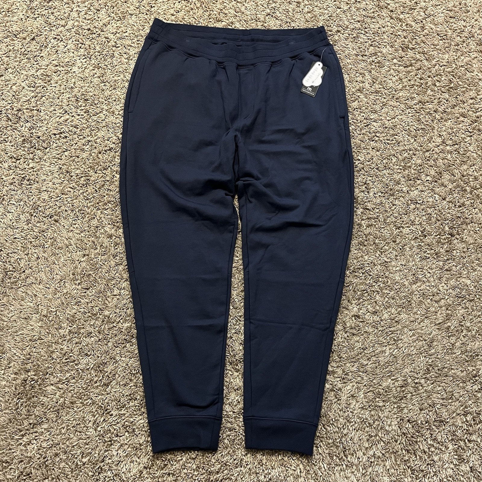 NEW Travis Mathew Cloud Pant 2.0 Indigo Fleece Joggers Sweatpants XL