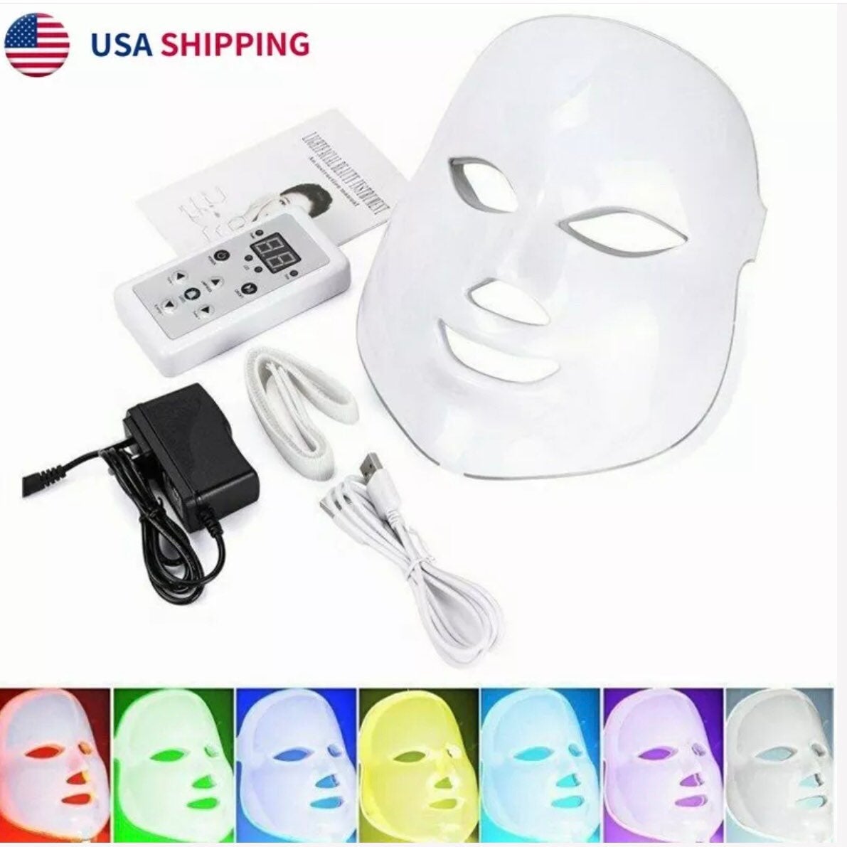 7 Colors Light Photon Face Mask