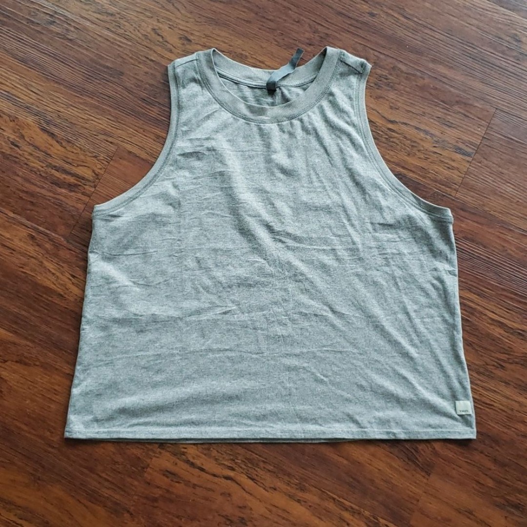 Vuori Heather Gray Sleeveless Workout Tank Top Size XL