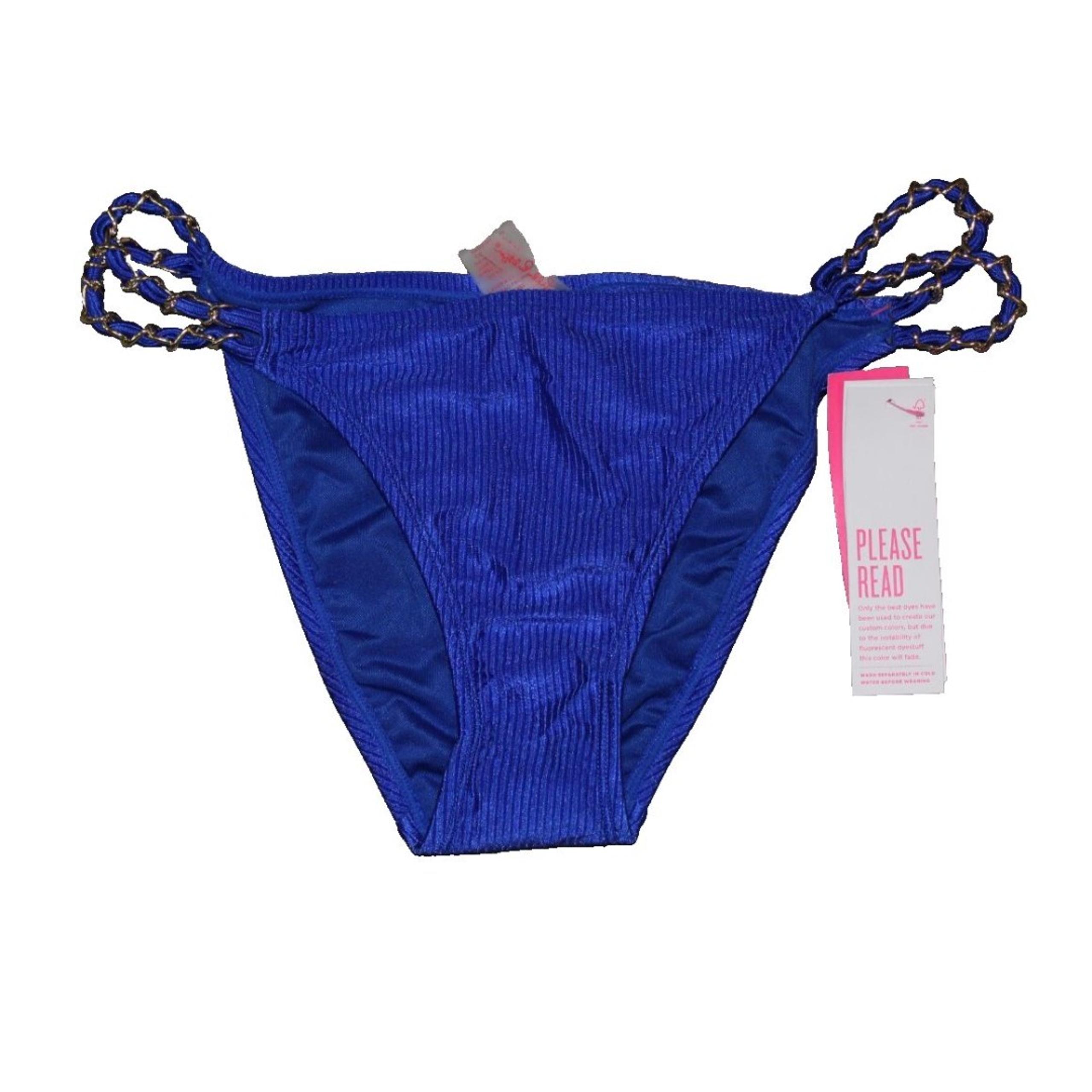 Lilly Pulitzer Petrie Women's Blue Grotto Bikini Bottom Sz 6 NWT