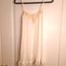Linea Donatella White Pearl Lace Pleated Teddy Chemise Slip Nightgown Bridal