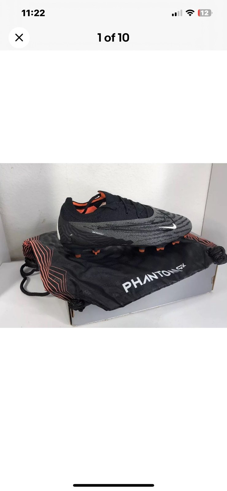 Sz 7 - NIKE MENS PHANTOM GX ELITE GRIPKNIT FG ‘SHADOW PACK’ WMNS 8.5 NEW