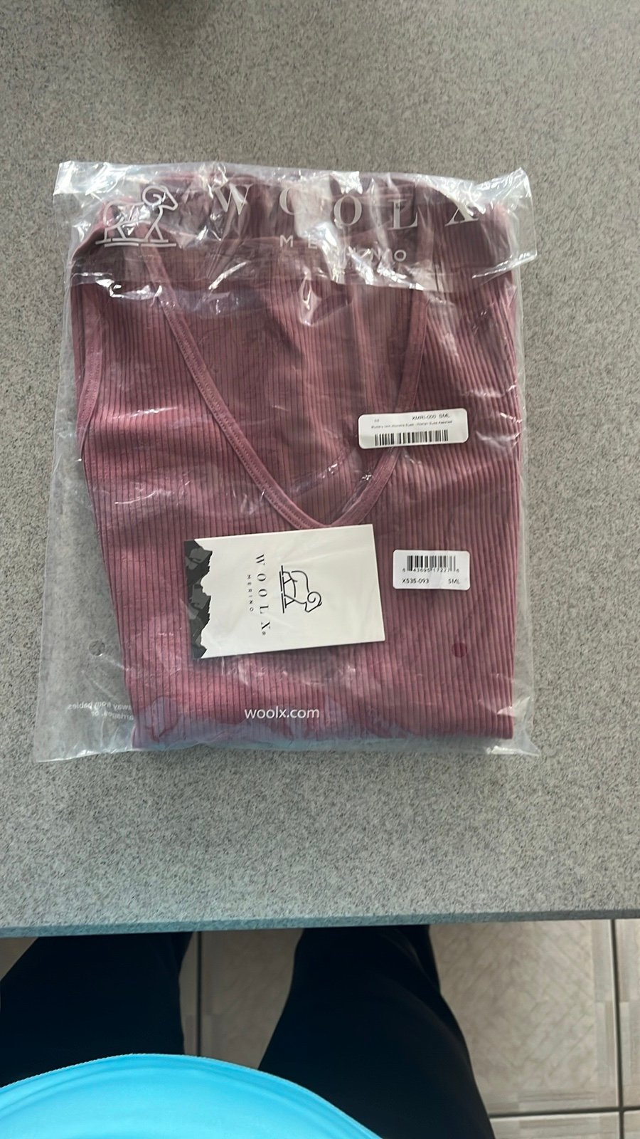 WOOLX merino wool tank top size Small