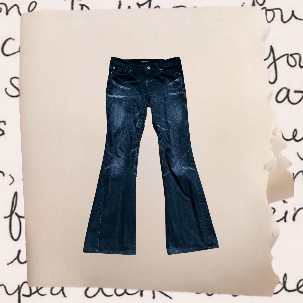tornado mart black denim bootcut jeans