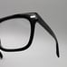 Warby Parker Winston 100 Eyeglass Frames Full Square Horn Black 49-19-140 Case