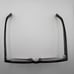 Warby Parker Winston 100 Eyeglass Frames Full Square Horn Black 49-19-140 Case