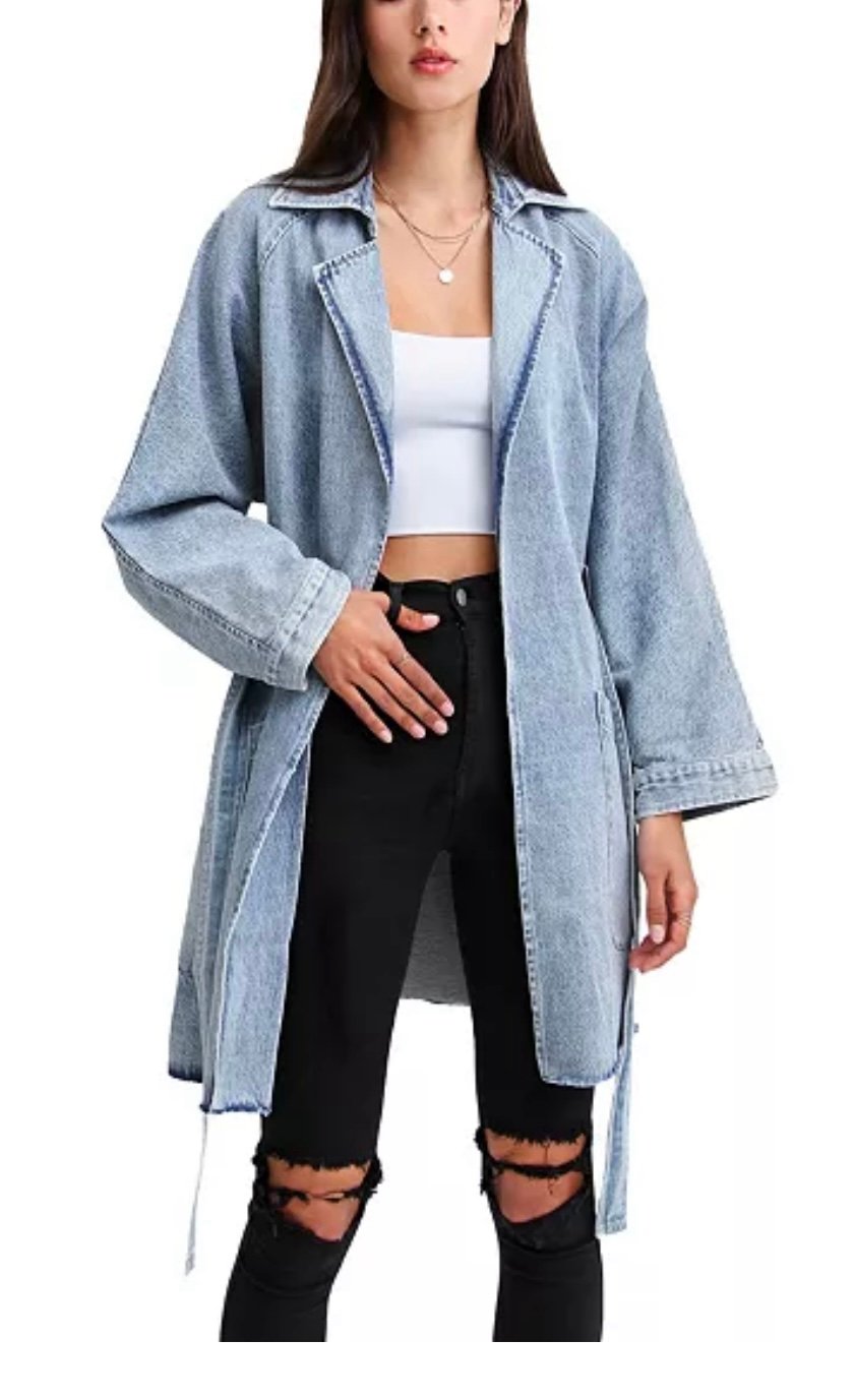 Belle & Bloom Women's Relaxed Boyfriend Denim Jacket