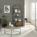 Better Homes & Gardens 71 Nola 5 Shelf Etagere Bookcase, Black Finish