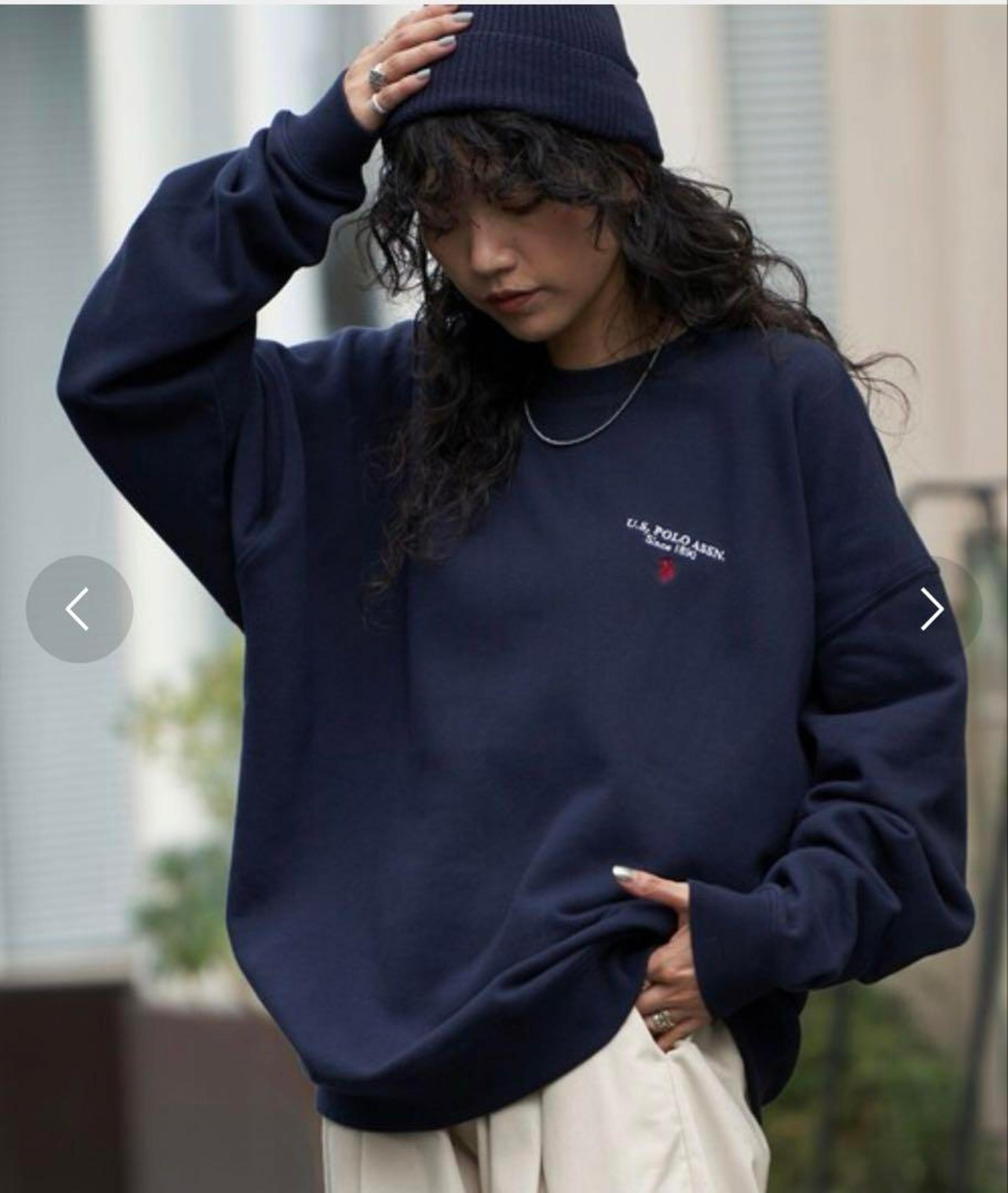 【U.S. POLO ASSN】 Fleece Embroidered Sweatshirt