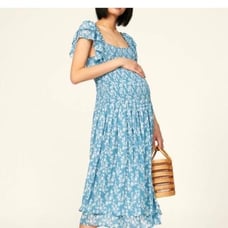 Hatch Maternity Cosette Dress in Blue sz 0 (XS)