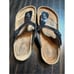 Birkenstock Gizeh glossy black sandals size 7 (38) regular width