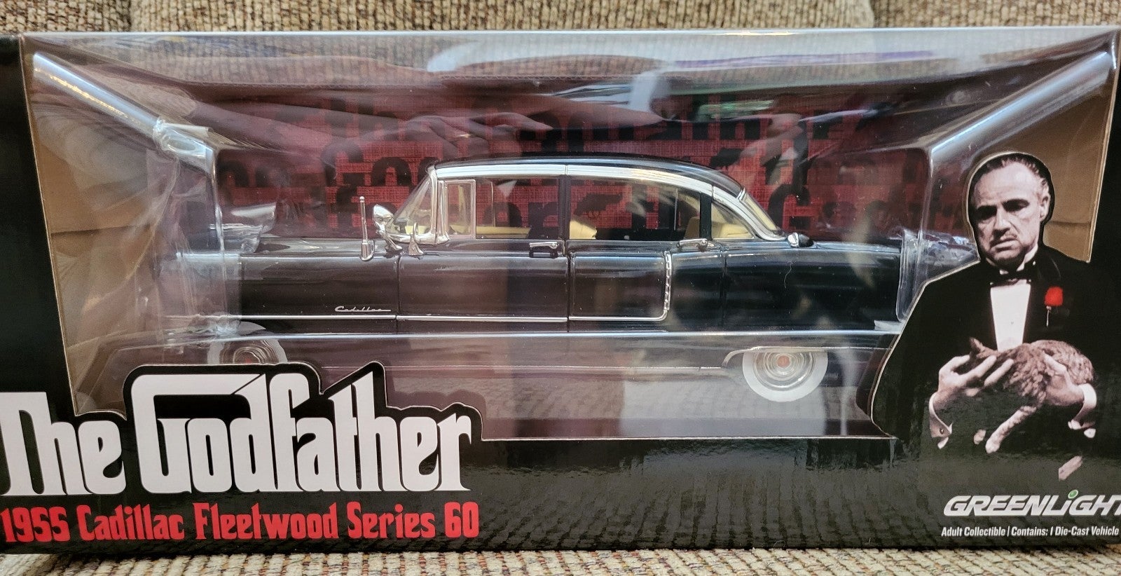 The Godfather 1955 Cadillac Fleetwood die-cast 1:18 scale from Greenlight