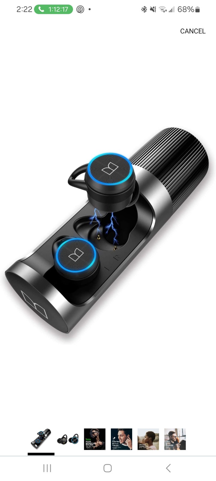 Monster Bluetooth Earbuds, Clarity 101 AirLinks Truly Wireless Headphones with C