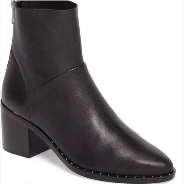 Treasure & Bond Farrah Studded Bootie, 8.5, Black
