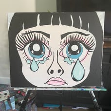 Sad Girl Painting