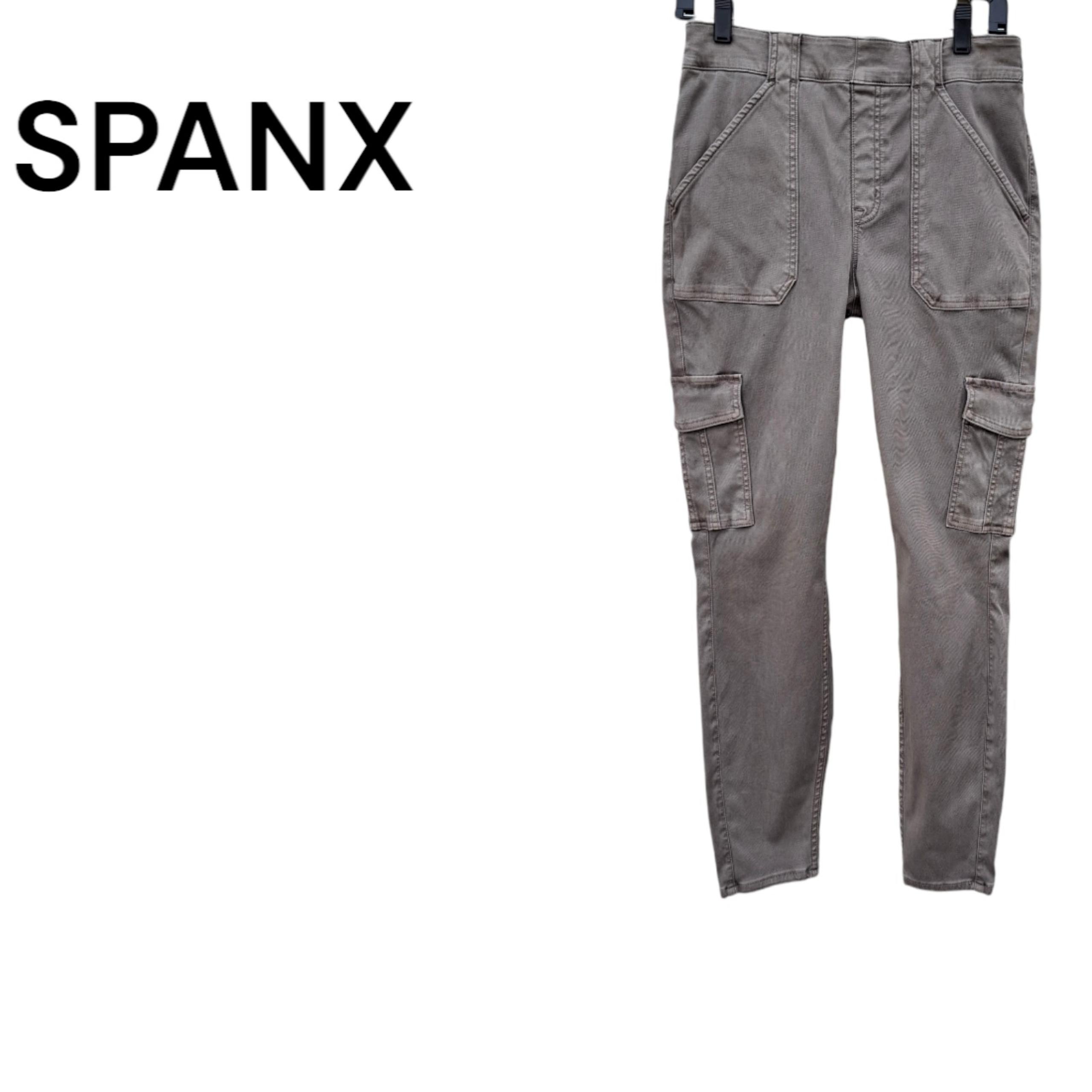 SPANX Stretch Twill Ankle Cargo Pants - 20311R - Soft Sage Women Size XL
