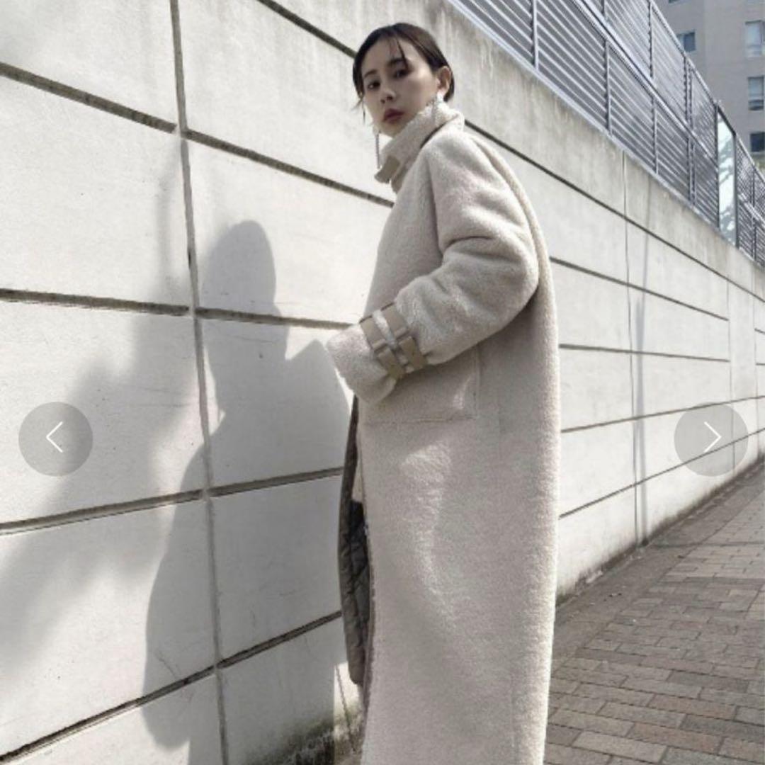 【きれいめファッション51選】上品さと清潔感をキープし Ameri 3WAY ECO MOUTON COAT ジャケット・アウター