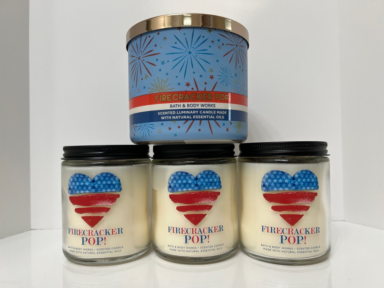 Bath and Body Works Firecracker Pop candle bundle