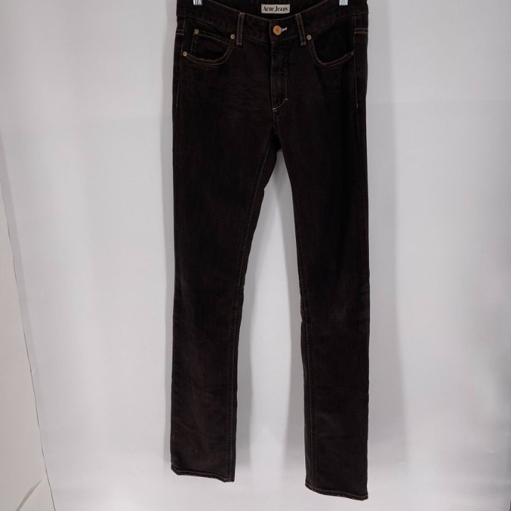 Acne Jeans 29W 34L Hex Earth Brown Straight Leg Jeans