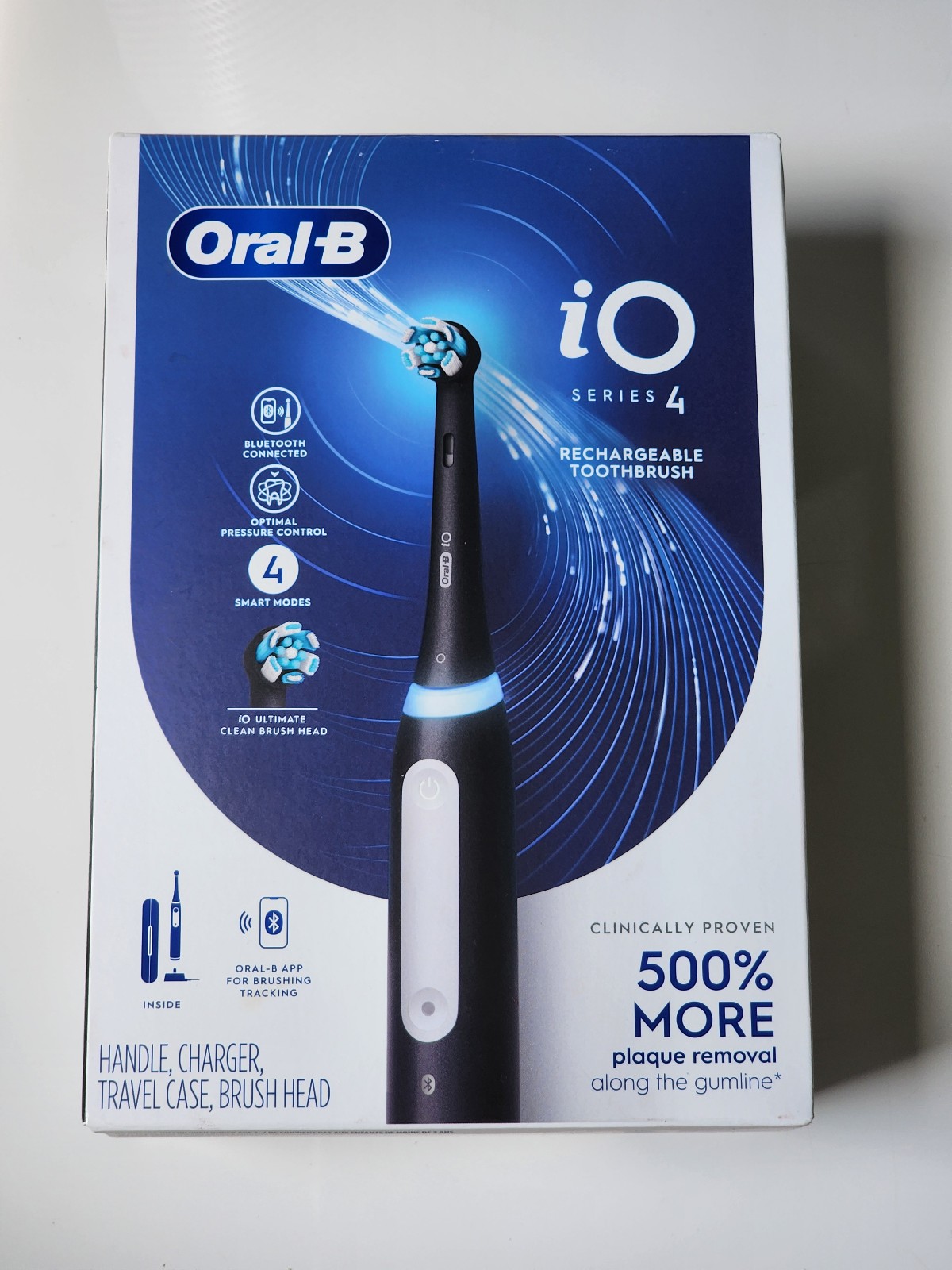 Oral-B iO Series 4 Luxe Electric Toothbrush w/ (1) Brush Head - Black