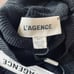 NWT L'AGENCE Sheer Turtleneck Sweater XS Black