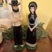Vintage Mormon Couple Porcelain Ceramic Statues