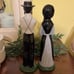 Vintage Mormon Couple Porcelain Ceramic Statues