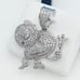 925 Sterling Silver Cubic Zirconia Pendant, UU1P6A6037