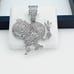 925 Sterling Silver Cubic Zirconia Pendant, UU1P6A6037