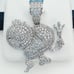 925 Sterling Silver Cubic Zirconia Pendant, UU1P6A6037