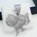 925 Sterling Silver Cubic Zirconia Pendant, UU1P6A6037