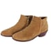 Thursday Boot Co Women's US6,5M Brown Leather Suede Side Zip Ankle Boots Booties