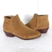 Thursday Boot Co Women's US6,5M Brown Leather Suede Side Zip Ankle Boots Booties