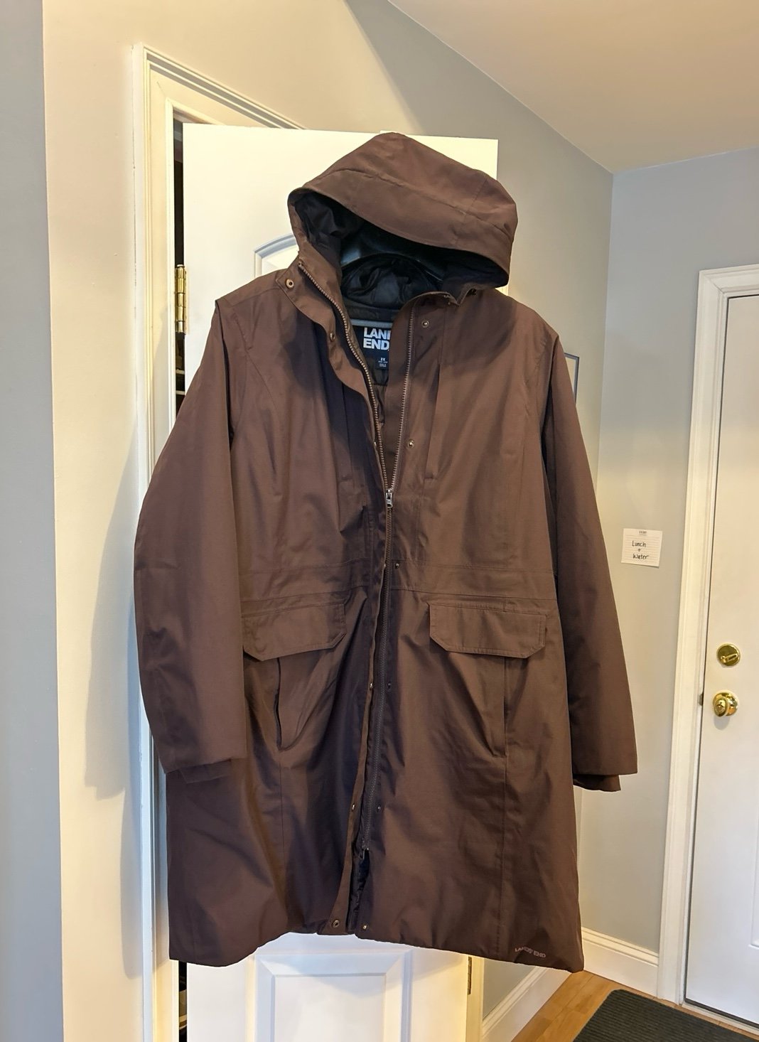Lands End Heavyweight winter down coat- plus 2x