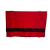 Vintage Von Pok & Chang Red Black Stripe Decorative Wool Blanket