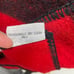 Vintage Von Pok & Chang Red Black Stripe Decorative Wool Blanket