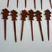 Trader Vic's Menehunes Swizzle Stick Tiki Bar Drink Stirrer Lot Of 13 Vintage