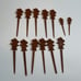 Trader Vic's Menehunes Swizzle Stick Tiki Bar Drink Stirrer Lot Of 13 Vintage