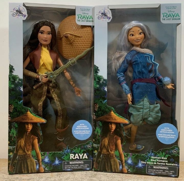 Disney Store RAYA AND THE LAST DRAGON CLASSIC DOLL 11 & SISU HUMAN 2021