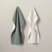 Set | Green Stripe Kitchen Towels, Dish Cloth Set & Dish Brush - Hearth & Hand
