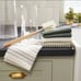 Set | Green Stripe Kitchen Towels, Dish Cloth Set & Dish Brush - Hearth & Hand