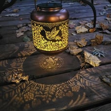 Hummingbird Solar Lanterns Outdoor Waterproof Hanging Solar Lights Hummingbird