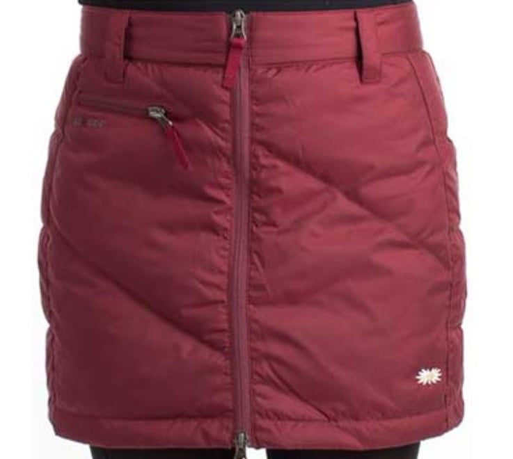 Skhoop Short Down Skirt in Port Wine