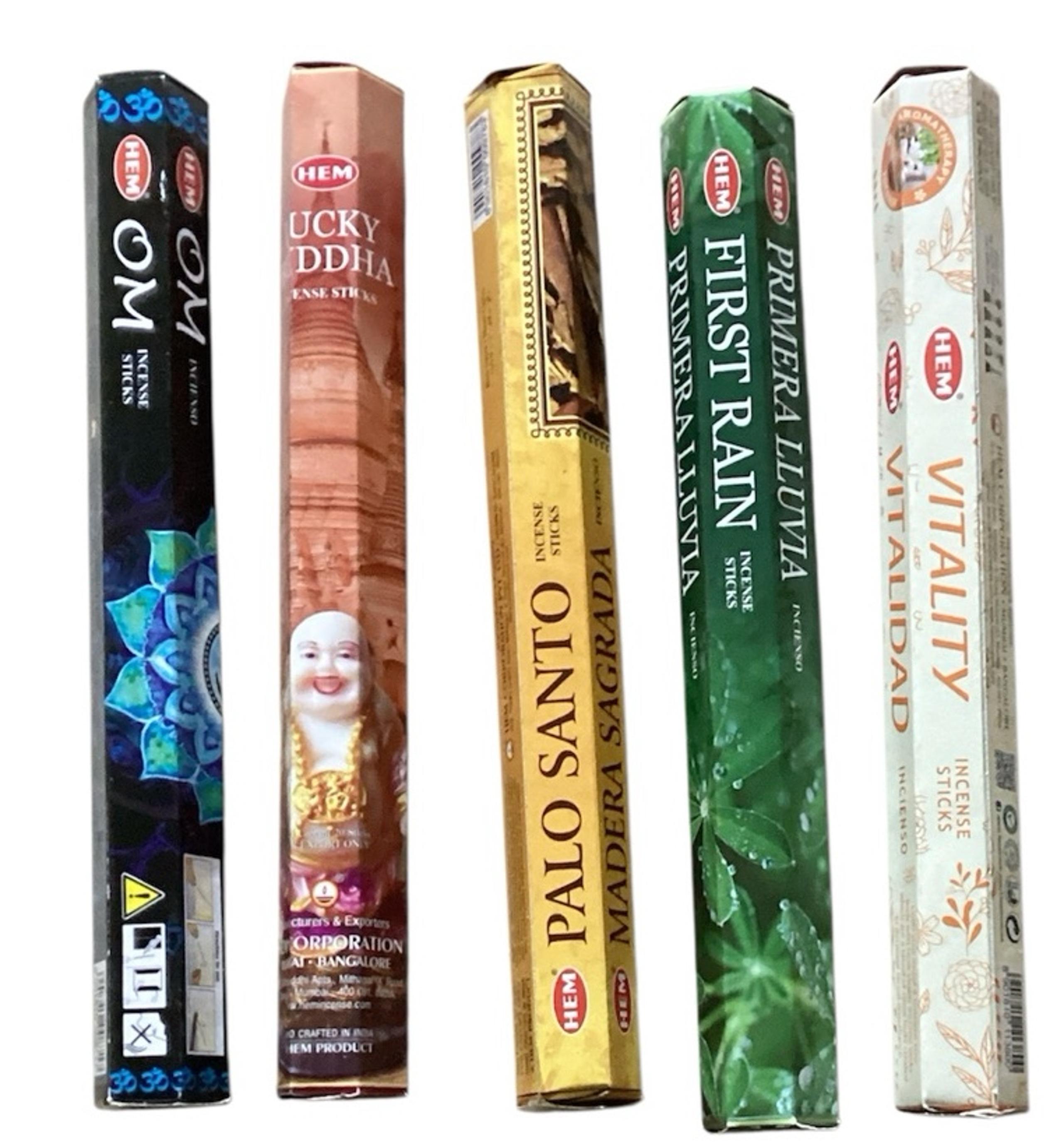 HEM Incense Sticks - Premium Fragrance for Home and Yoga 10 Tubes + Free Touch