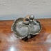 Late 1800's French Art Nouveau Cast Metal Nymph on Poppies Figural Sculpture
