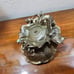 Late 1800's French Art Nouveau Cast Metal Nymph on Poppies Figural Sculpture