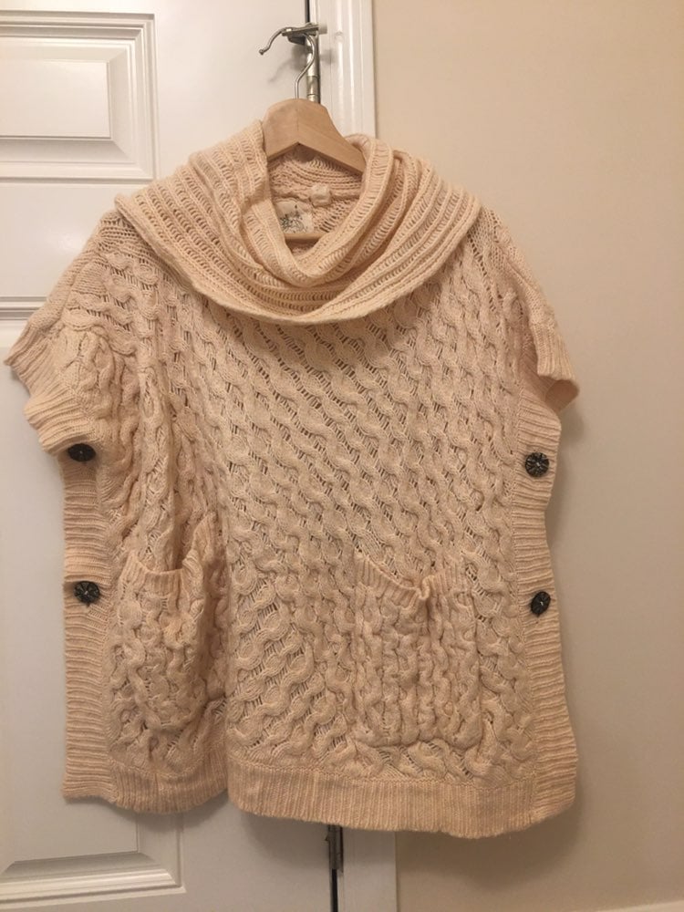 Anthropologie angle of the north poncho