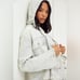 We The Free Okinawa Denim Duster. Size Large. Blue & white stripes. Grey jersey.