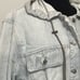 We The Free Okinawa Denim Duster. Size Large. Blue & white stripes. Grey jersey.