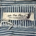 We The Free Okinawa Denim Duster. Size Large. Blue & white stripes. Grey jersey.